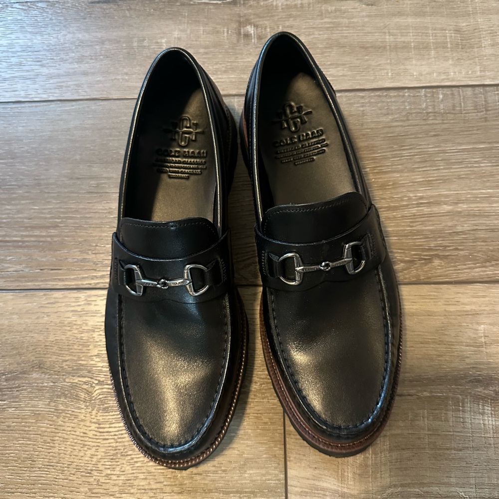 Cole Haan Men’s American Classics Bit Loafers - Black Like New - Leather Slip-On